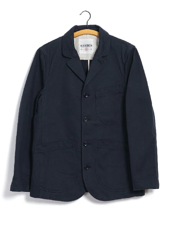 JOSEF | 5-button Workwear Blazer | Dark Navy Dynamic Men's Moto