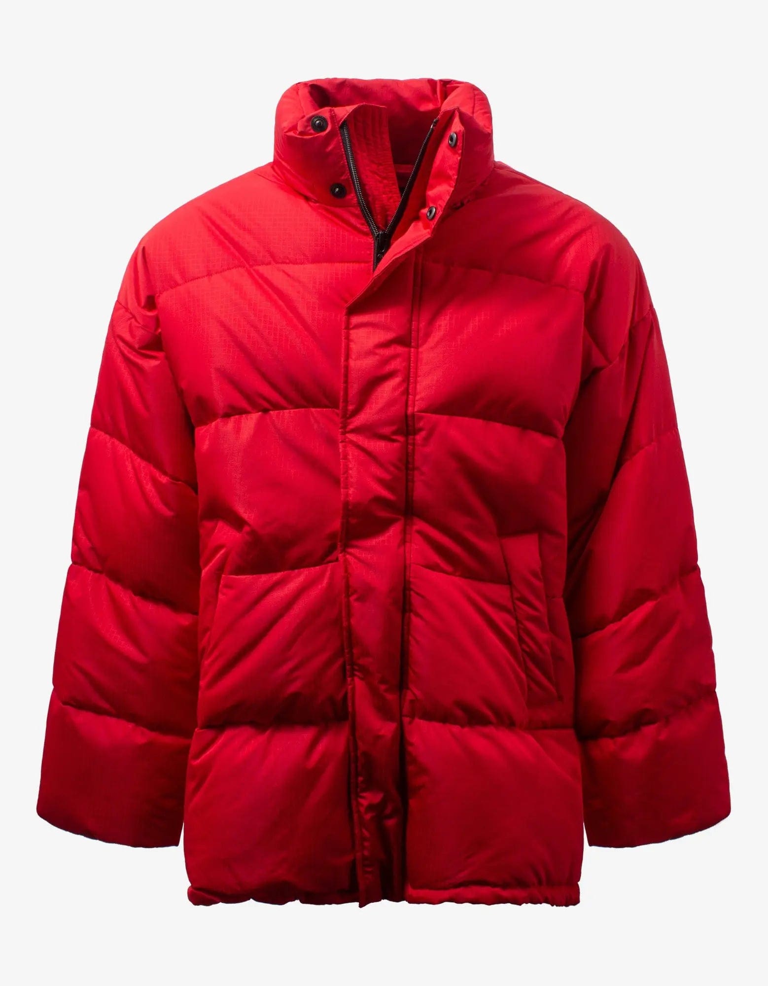 Balenciaga Red C Shape Puffer Jacket Laid