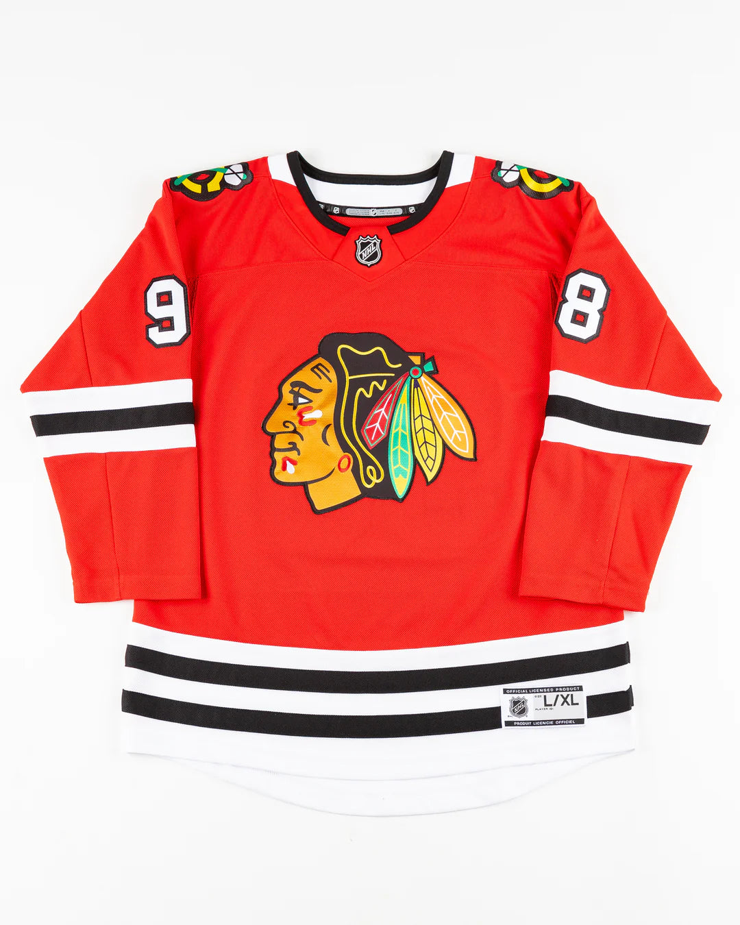 Youth Chicago Blackhawks Connor Bedard Home Premier Jersey Athletic Men's Compression