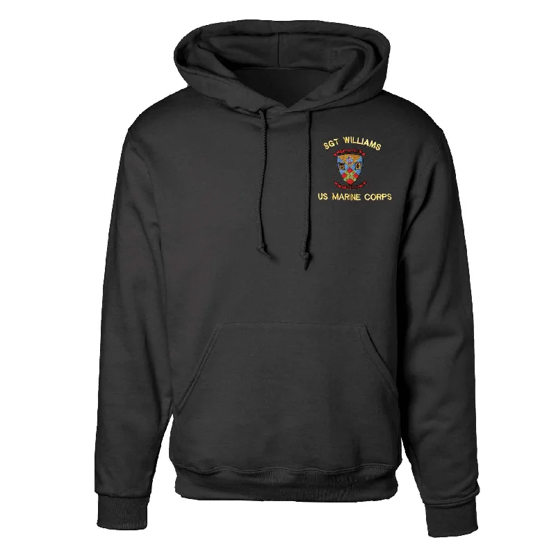 2nd Battalion 5th Marines Embroidered Hoodie Traditional Men's Country