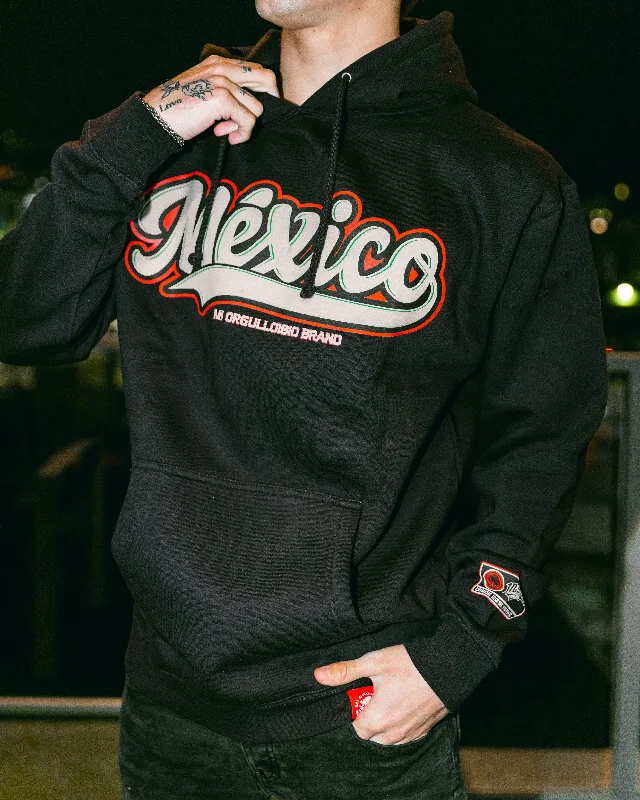 MÉXICO BLACK HOODIE Unique Men's Patch