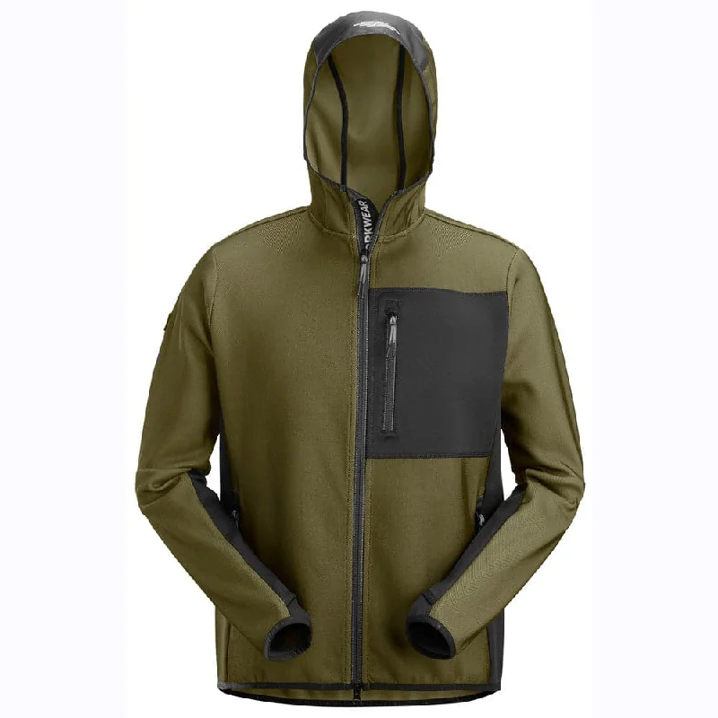 Snickers 8044 FlexiWork Full Zip Midlayer Hoodie Dapper Men's Bow