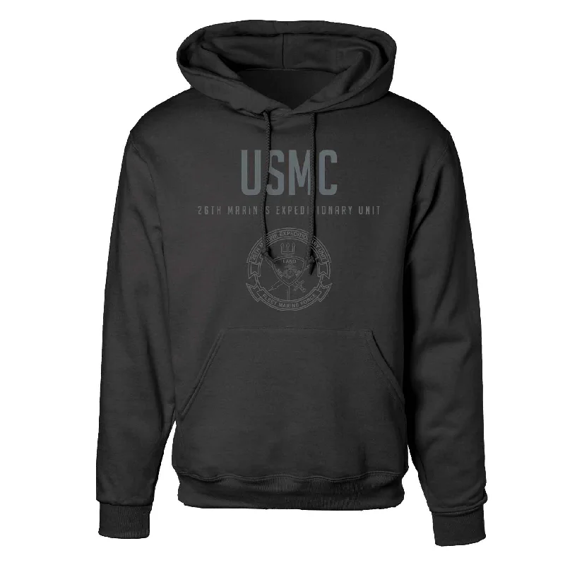 26th Marines Expeditionary Tonal Hoodie Sophisticated Men's French