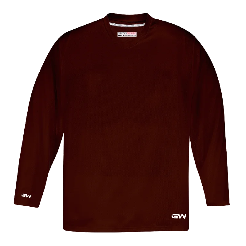 GameWear GW5500 ProLite Series Junior Hockey Practice Jersey - Maroon Casual Men's Short