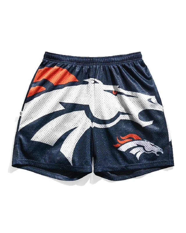 Denver Broncos Big Logo Retro Shorts Laid