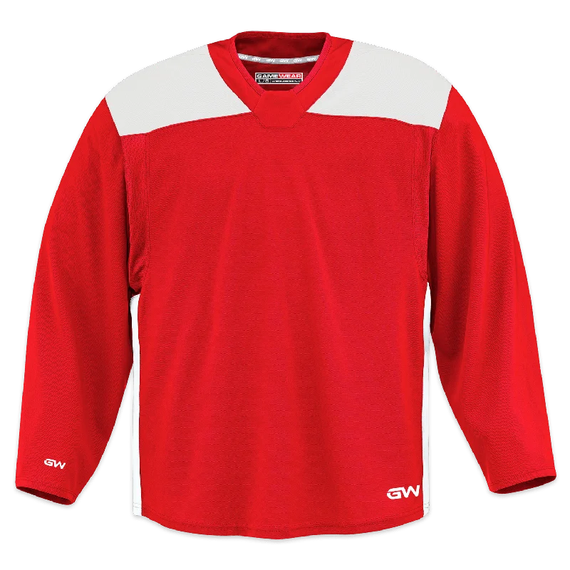 GameWear GW6500 ProLite Series Junior Hockey Practice Jersey - Red / White Elegant Men's Cashmere