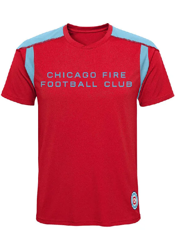 CHICAGO FIRE YOUTH NAVY BLUE WORDMARK SHORT SLEEVE T-SHIRT Business