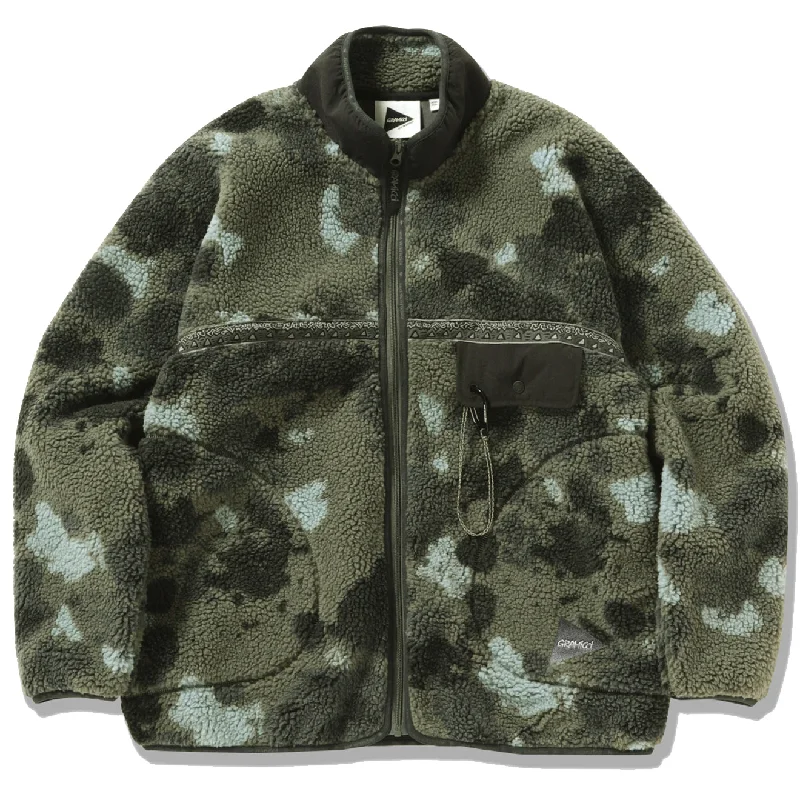 Gramicci x And Wander JQ Tape Fleece Jacket Camo Gym