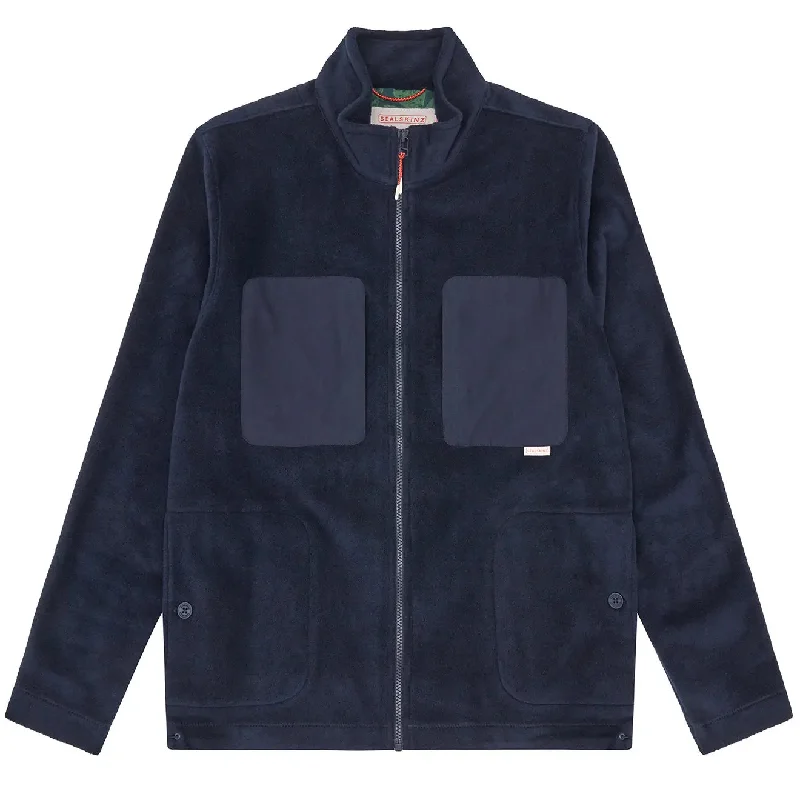 Sealskinz Geldeston Full Zip Fleece Navy Tailored