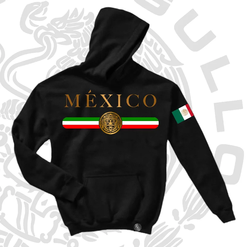 MÉXICO QUERIDO BLK HOODIE Cool Men's Distressed