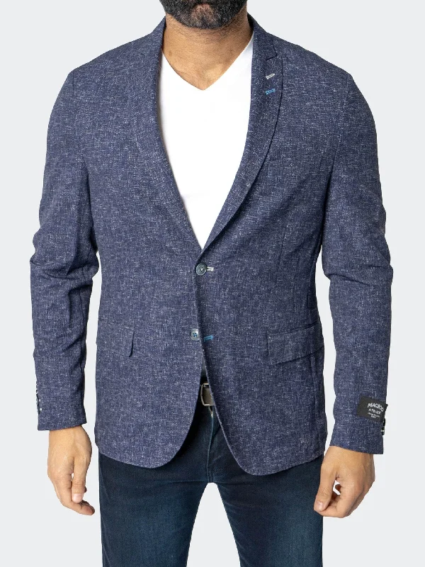 Blazer Unconstructed Descartes Nazarene Blue Dynamic Men's High