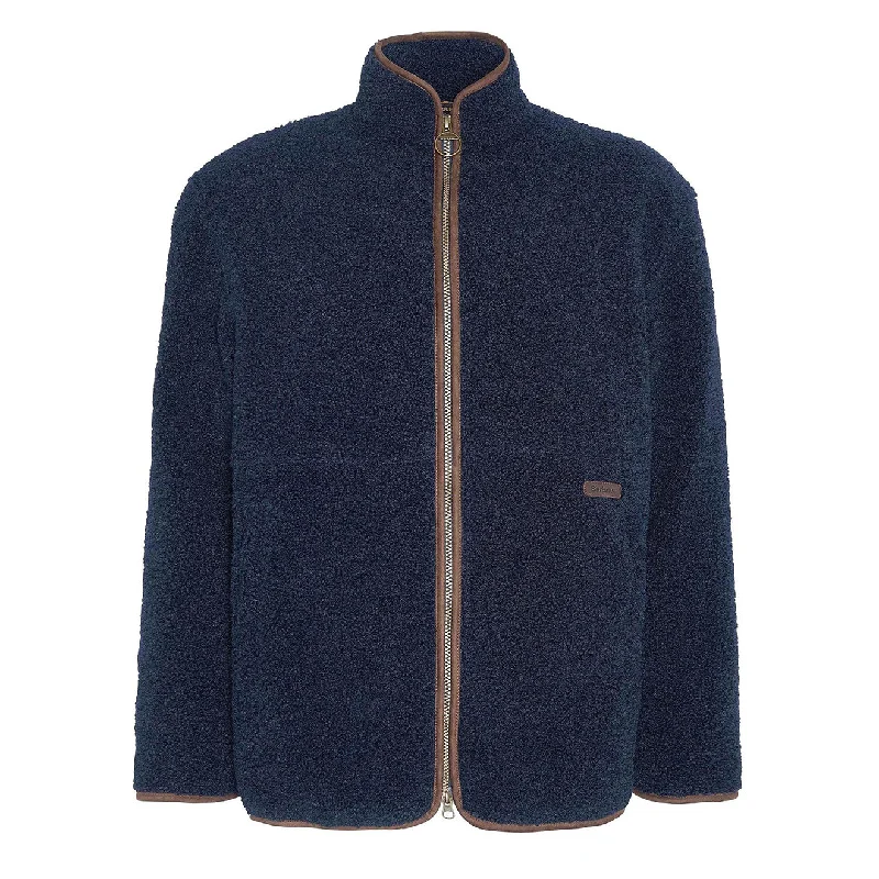 Barbour Rydal Fleece Jacket Navy Streetwear Style