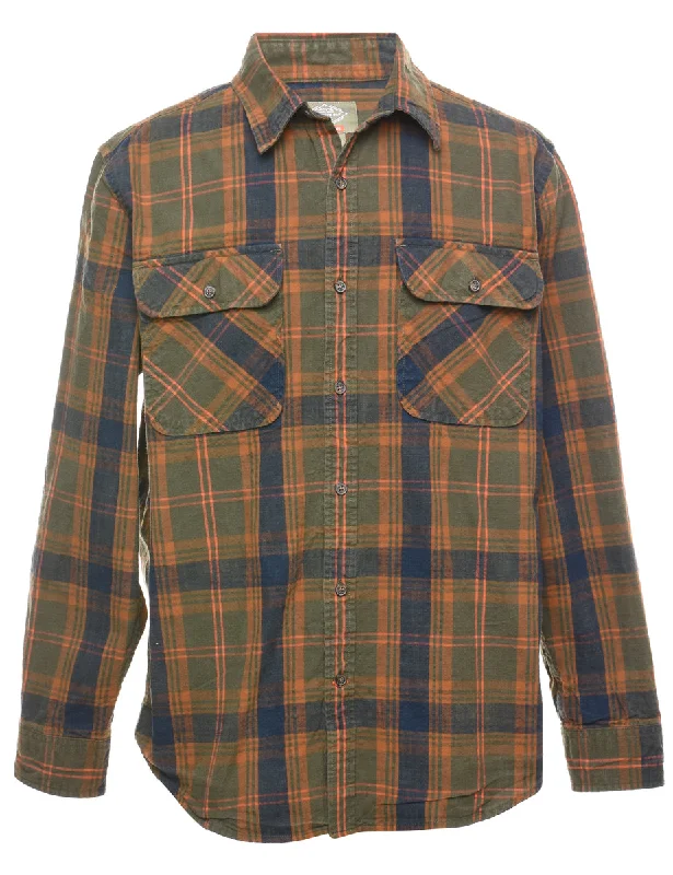 St John's Bay Checked Shirt - L Sleek Men's Contemporary 