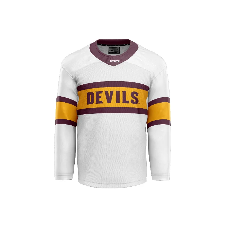 ASU JA Hockey Jersey WHT Cozy Men's Sherpa