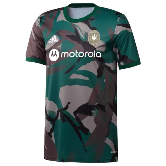 Adidas Shirt Chicago Fire FC Camo Jersey Green Unique Men's Upcycled