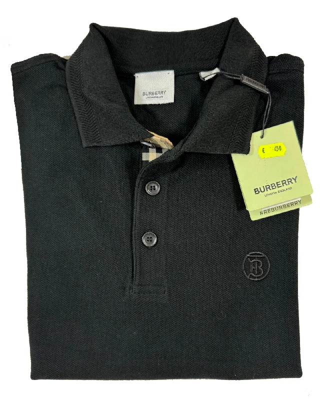 Burberry Men Polo Shirt Eddie Black M SALE Street