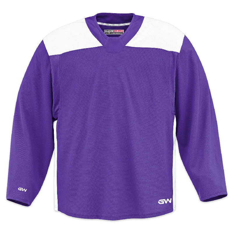 GameWear GW6500 ProLite Series Senior Hockey Practice Jersey - Violet / White Elegant Men's Cashmere