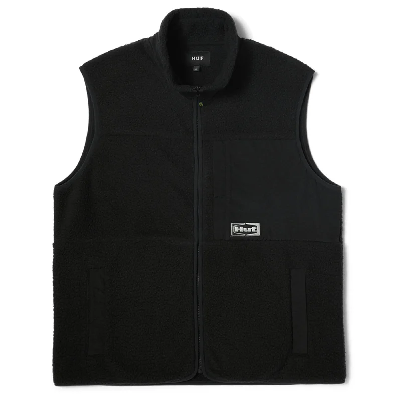 Huf Sonoma High Pile Vest Black Dynamic Men's Glow