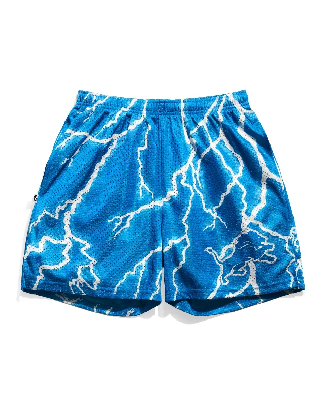 Detroit Lions Lightning Retro Shorts Sophisticated Men's French