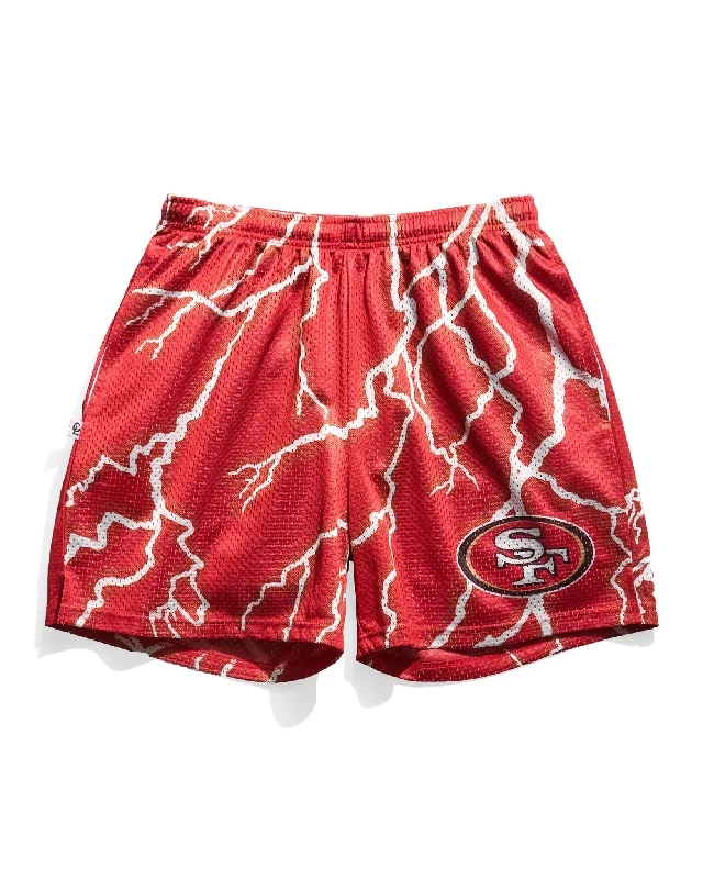 San Francisco 49ers Lightning Retro Shorts Bold Men's Animal