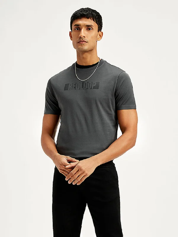 Men's Brand Logo Slim Fit T-Shirt Classic Men's Pin