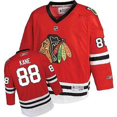 Youth Chicago Blackhawks #88 Patrick Kane Replica Printed Jersey NHL Reebok British Gentleman Style