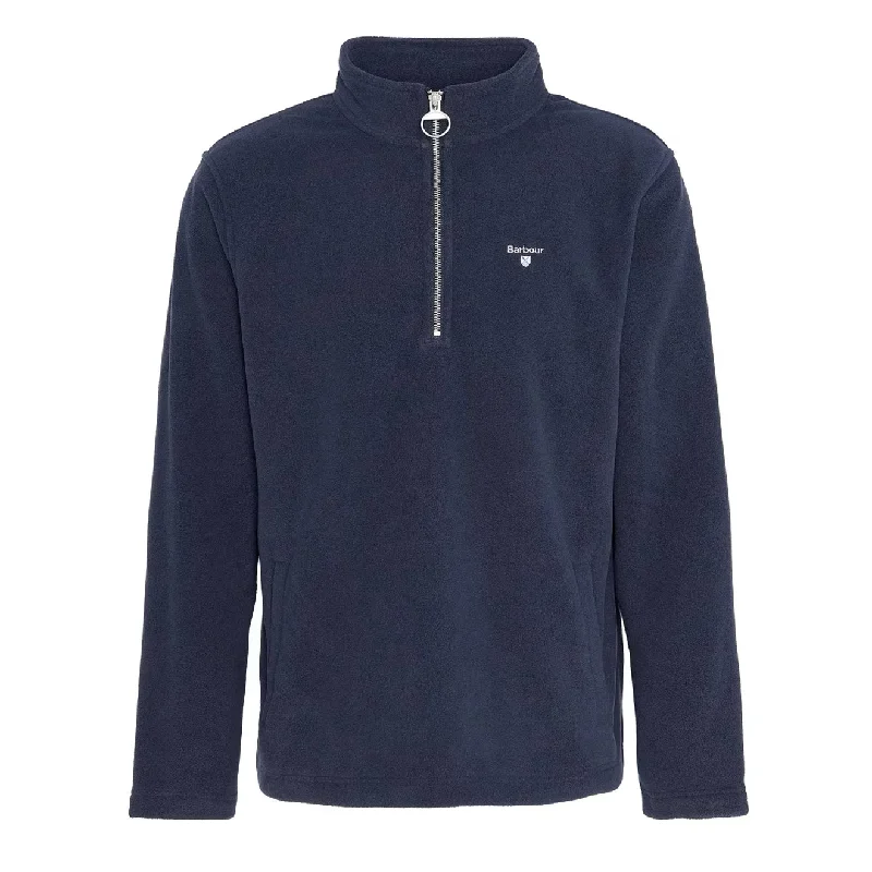 Barbour Essentials Half Zip Fleece Navy Confident Men's Power