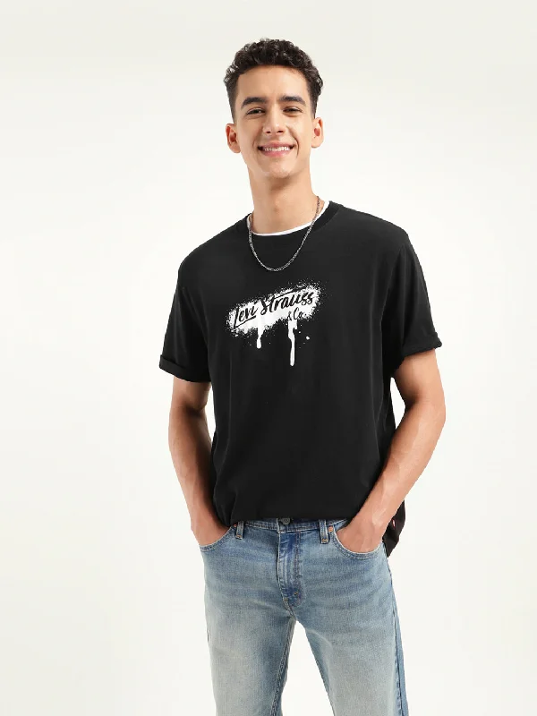 Men's Brand Logo Oversized T-Shirt Tough Men's Tactical