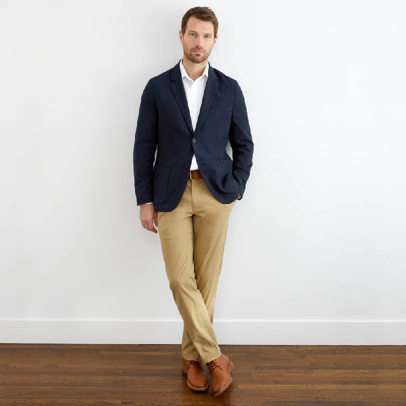 Hopsack Blazer Classic Fit - Midnight Navy Streetwear Style