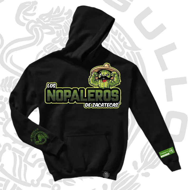 LOS NOPALEROS DE ZACATECAS BLK HOODIE Athletic Men's Compression