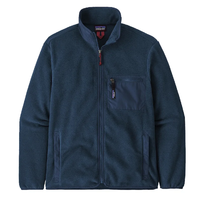 Patagonia Synchilla Fleece Jacket New Navy Polished Men's Satin