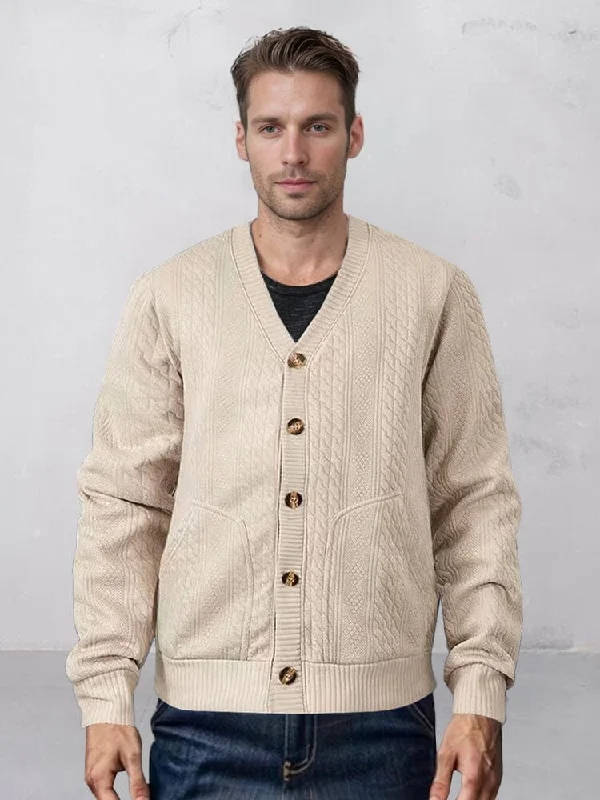 Soft Utility Jacquard Cardigan Modern Men's Tech