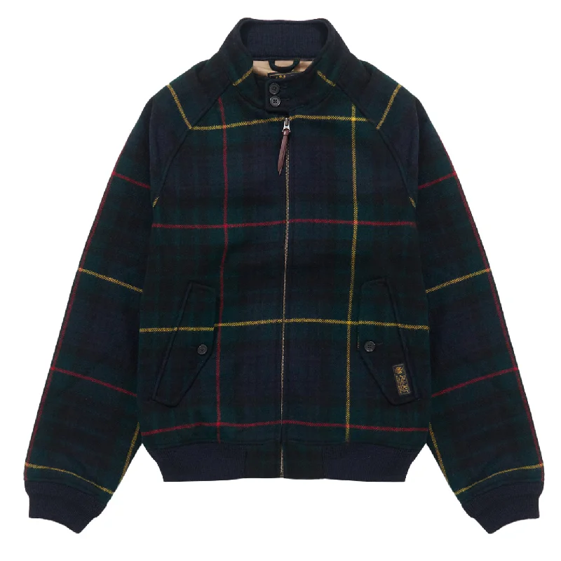 Polo Ralph Lauren Windbreaker Jacket Tartan Polished Men's Satin