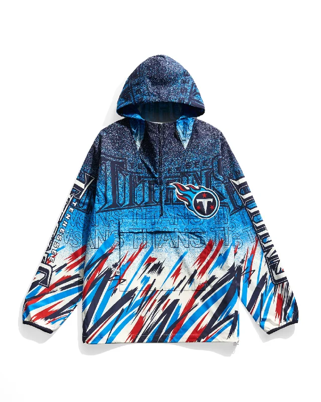 Tennessee Titans Sketch Anorak Jacket Elegant Men's Cashmere