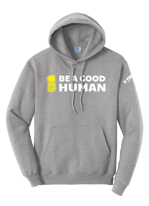 Be A Good Human Main Hoodie Hip Men's Retro