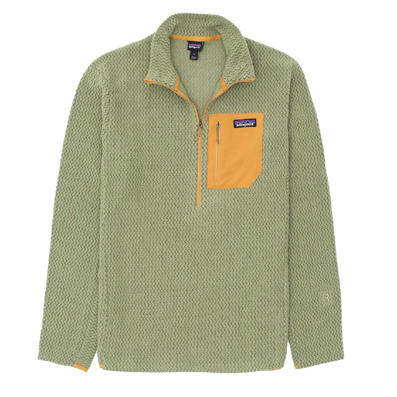 Patagonia R1 Air Zip Neck Buckhorn Green Organic