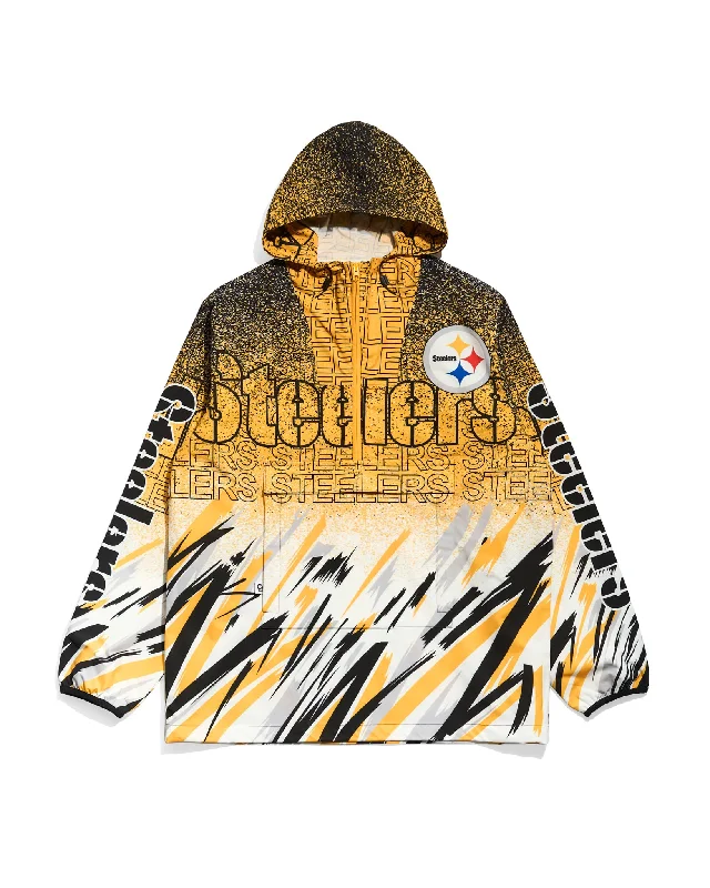 Pittsburgh Steelers Sketch Anorak Jacket Sleek Men's Metallic