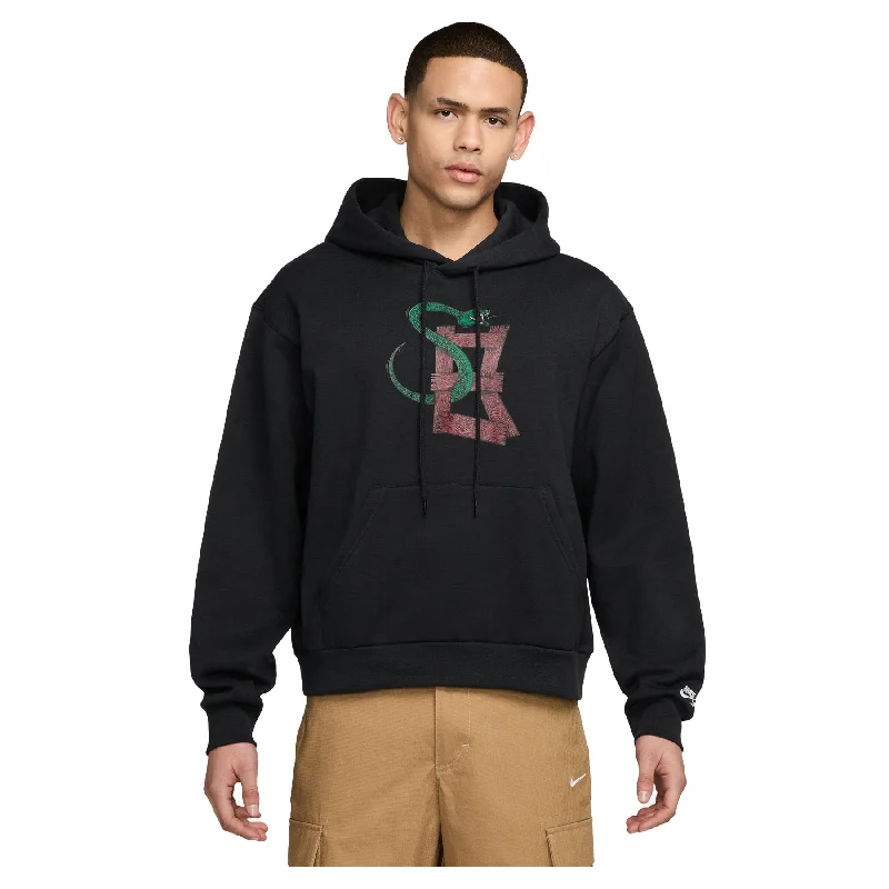 Nike SB Snake Pullover Hoodie Black Refined Men's European