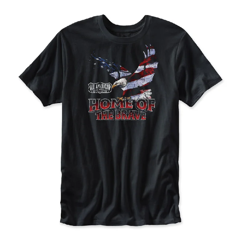 Home of the Brave Eagle Graphic T-Shirt Athletic Men's High