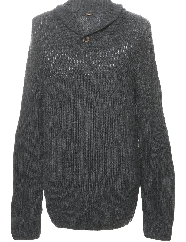 Long Sleeved Navy Jumper - XXL Traditional Men's Country