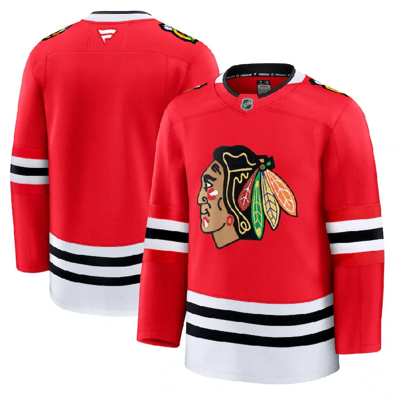 Chicago Blackhawks Fanatics Men's Red Home Premium Jersey Bold Men's Statement