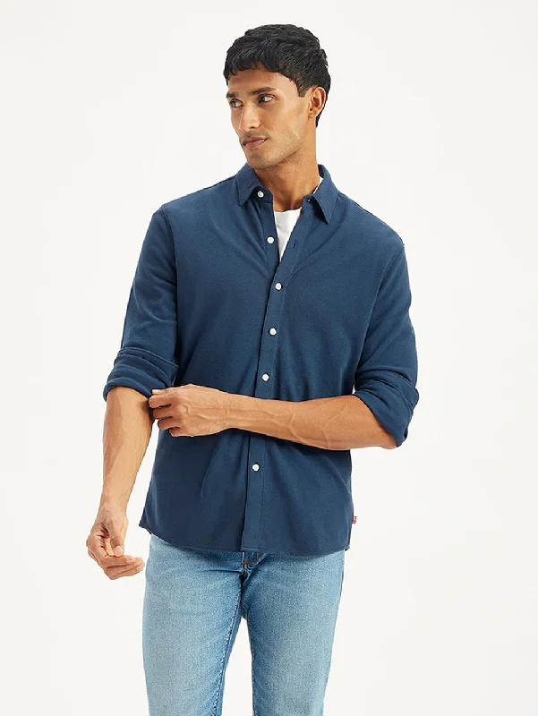 Men's Solid Slim Fit Shirt Laid