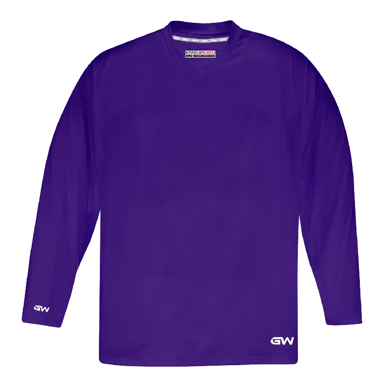 GameWear GW5500 ProLite Series Junior Hockey Practice Jersey - Violet Traditional Men's Wool