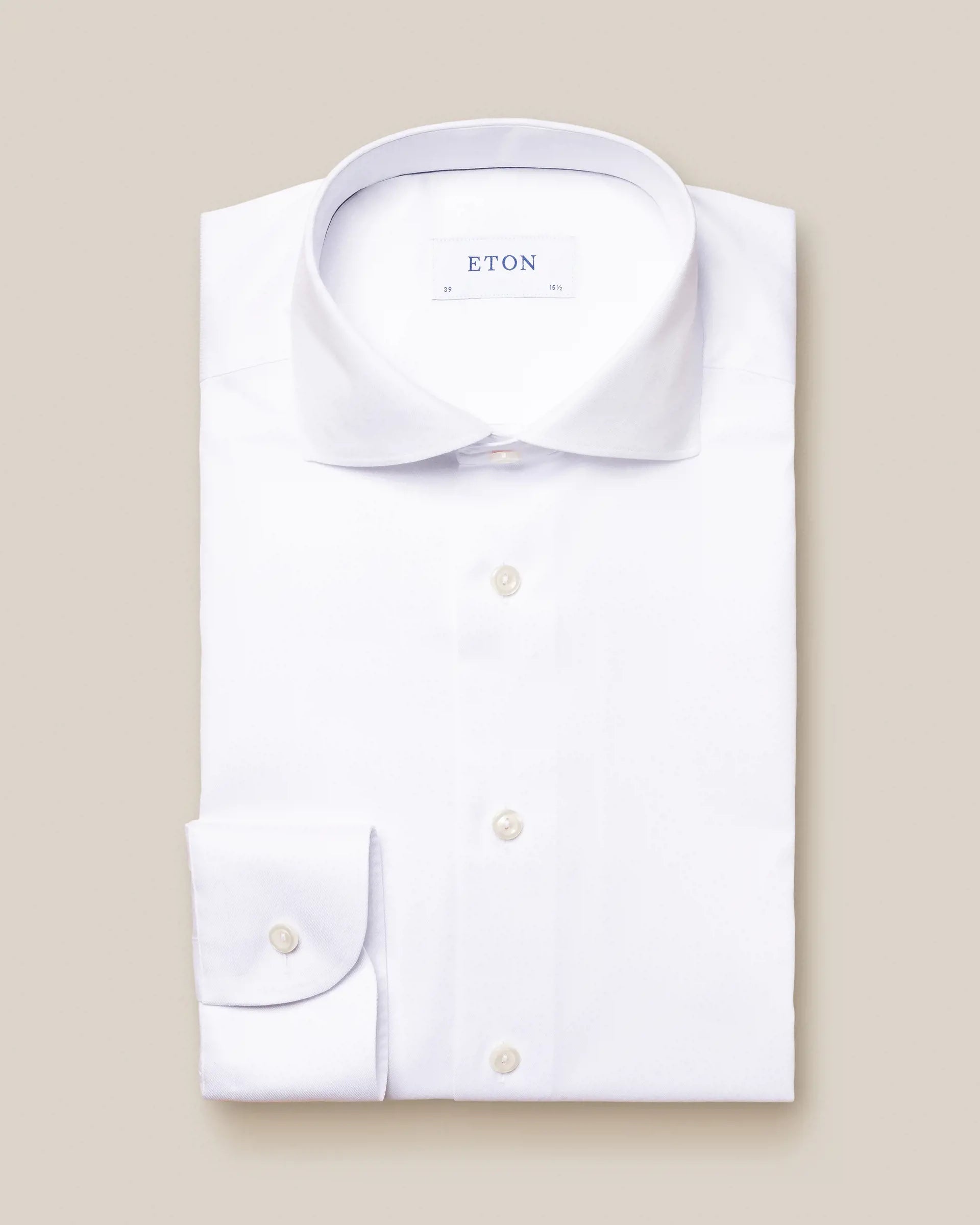 White Signature Twill Slim Fit- ETON Minimalist Men's Casual 