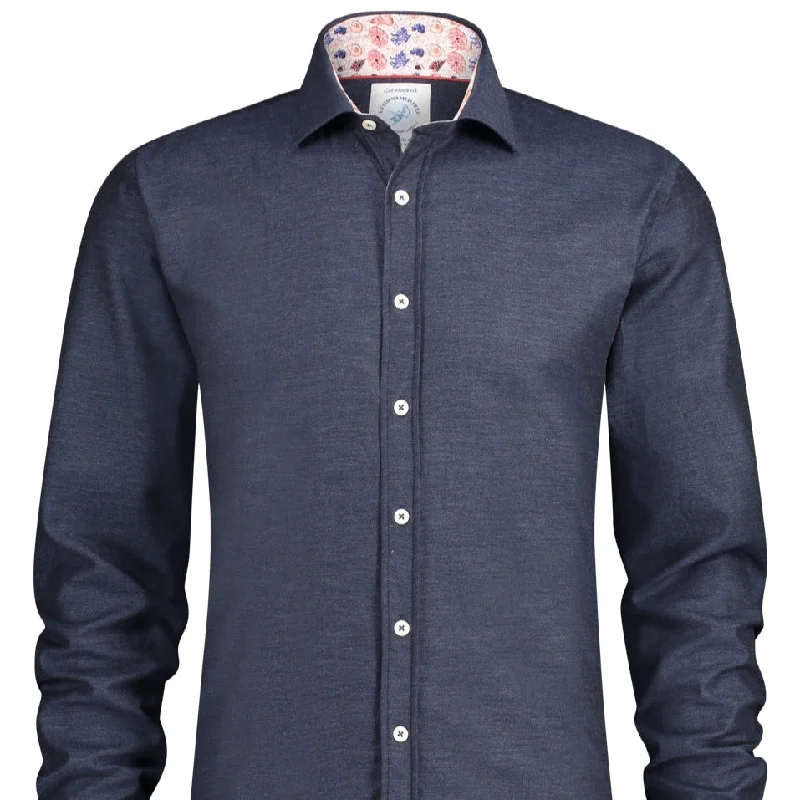 Long Sleeve Sports Shirt - Dark Blue Tough Men's Military