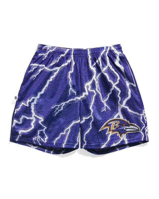 Baltimore Ravens Lightning Retro Shorts Sharp Men's Italian