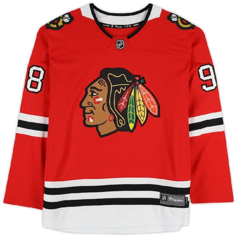 Chicago Blackhawks Connor Bedard Men's Fanatics Red Home Breakaway Player Jersey Refined Men's European