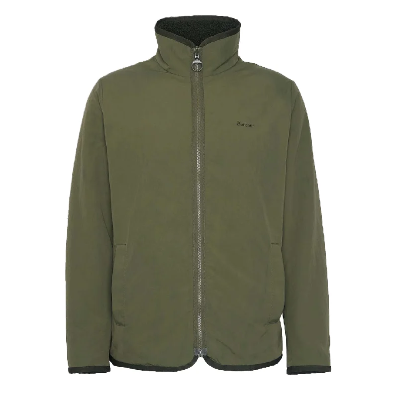 Barbour Reversible Fleece Jacket Fern Cclassic Men's Tweed