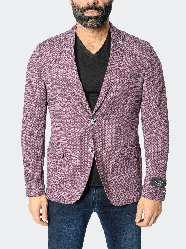 Blazer Unconstructed FrenchRubies Red Youthful Men's Anime