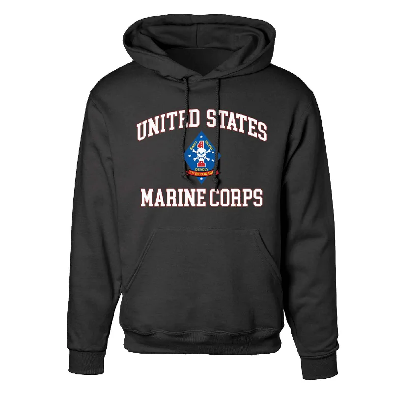 1st Recon Battalion USMC Hoodie Casual Men's Japanese 